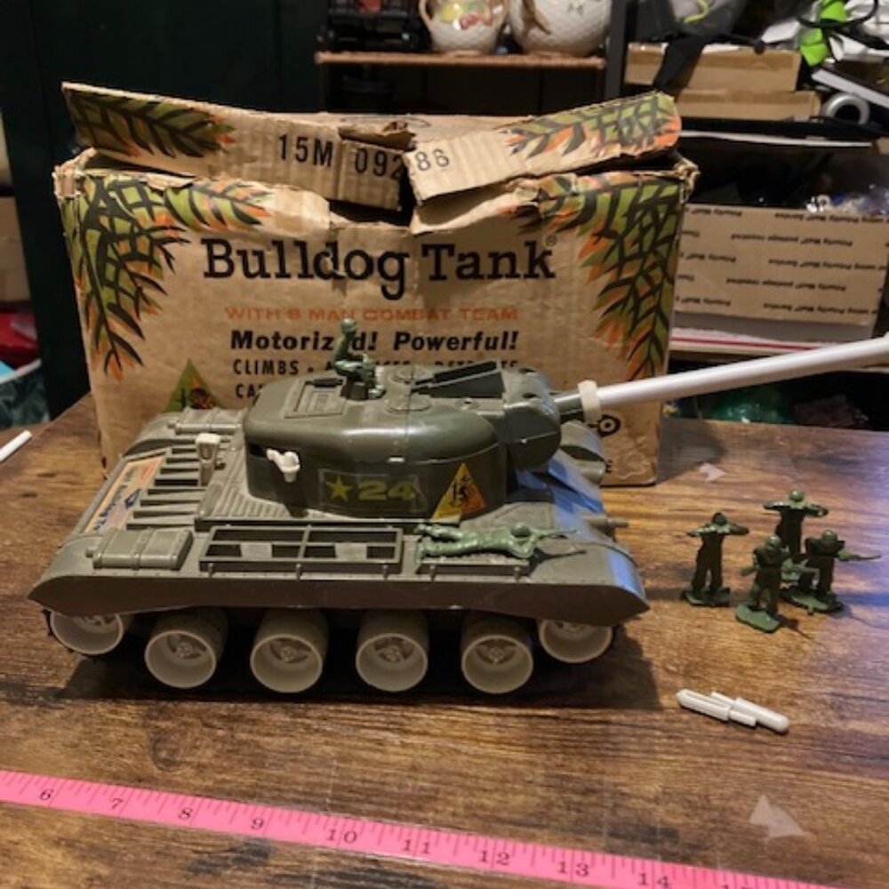 Vintage Remco Bulldog tank from 1963